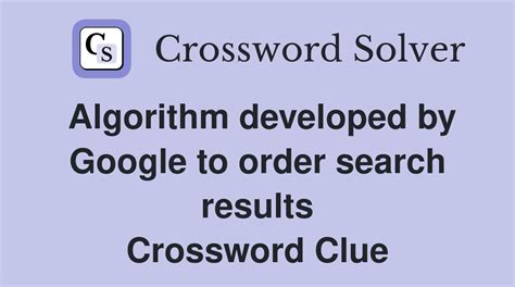 Google search results Crossword Clue .